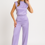 Lunira Overál | Elegantní Dámský Overál s Detailami na Ramenech a Rozšiřenými Nohavicemi