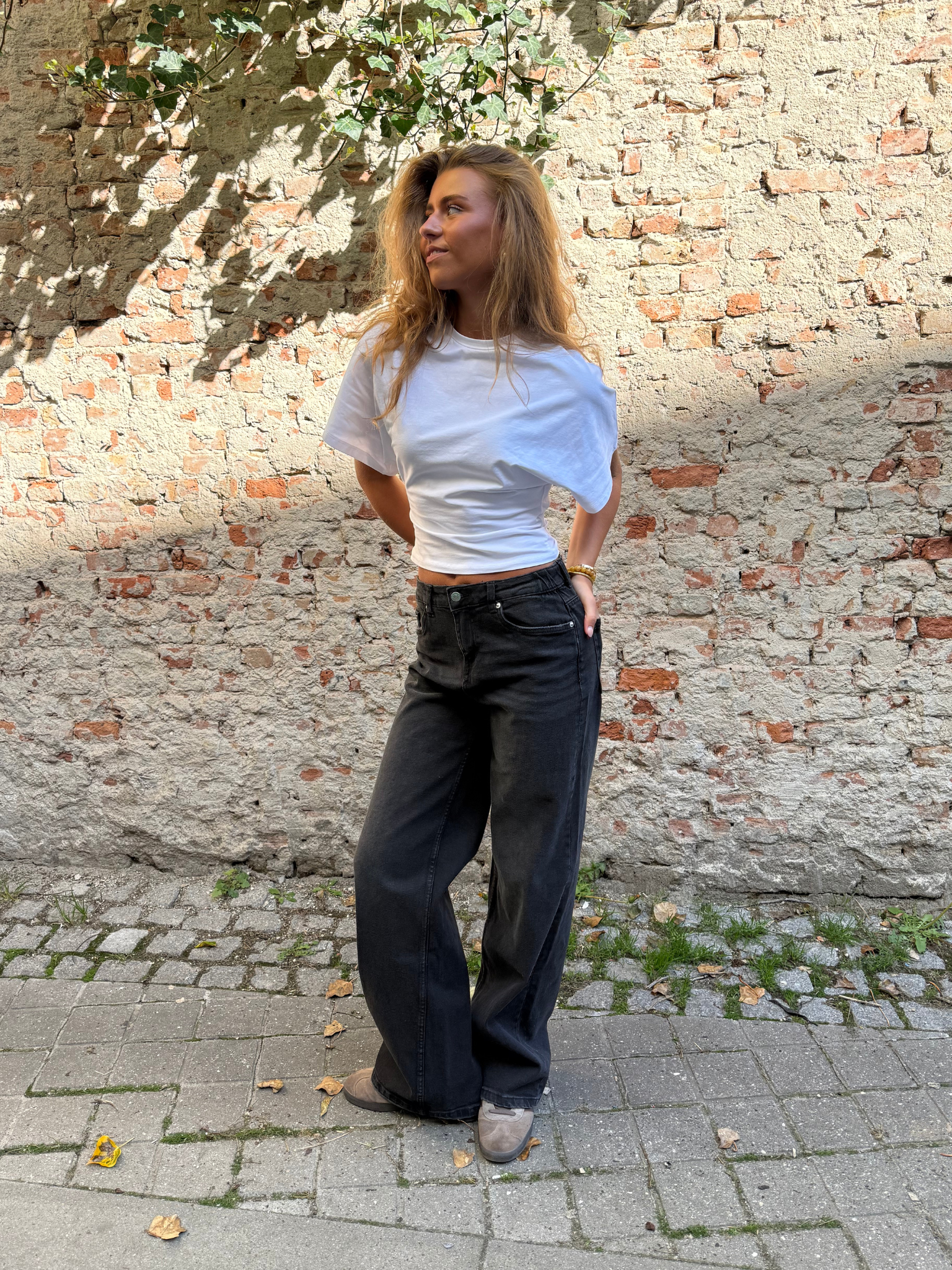 ALMA JEANS - TMAVĚ ŠEDÉ (STŘEDNÍ PAS)