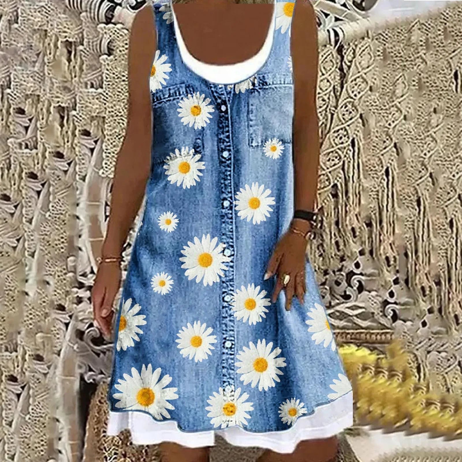 Neve™ - Elegantní denimpové šaty