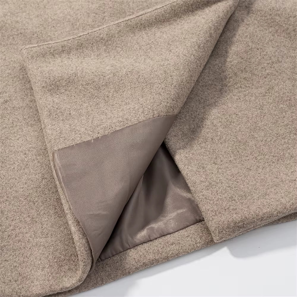 Lorayne bunda | Oversized dámská dvouřadá kabát