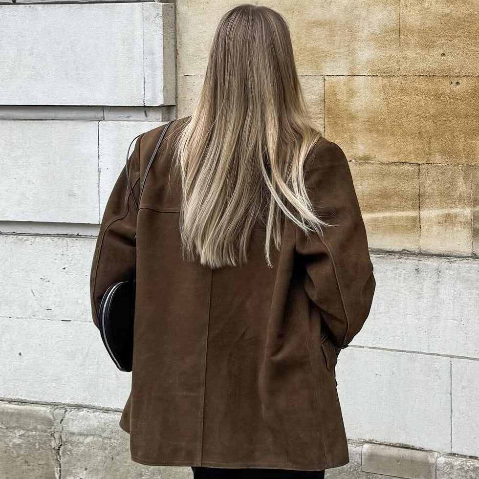 Suède Chic | Mezistranné sako