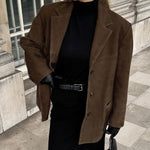 Suède Chic | Mezistranné sako