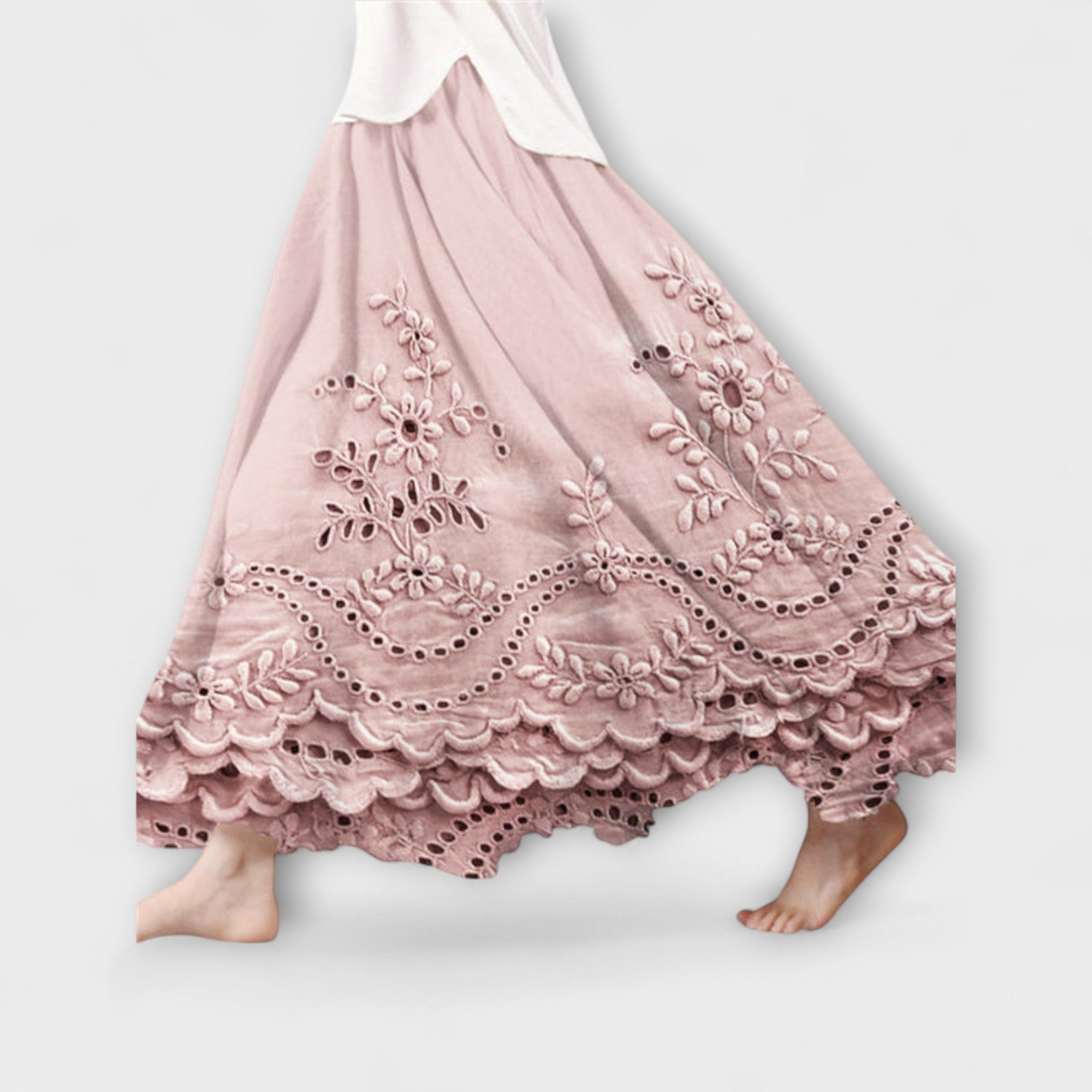 Luna – Boho maxišaty s výšivkou