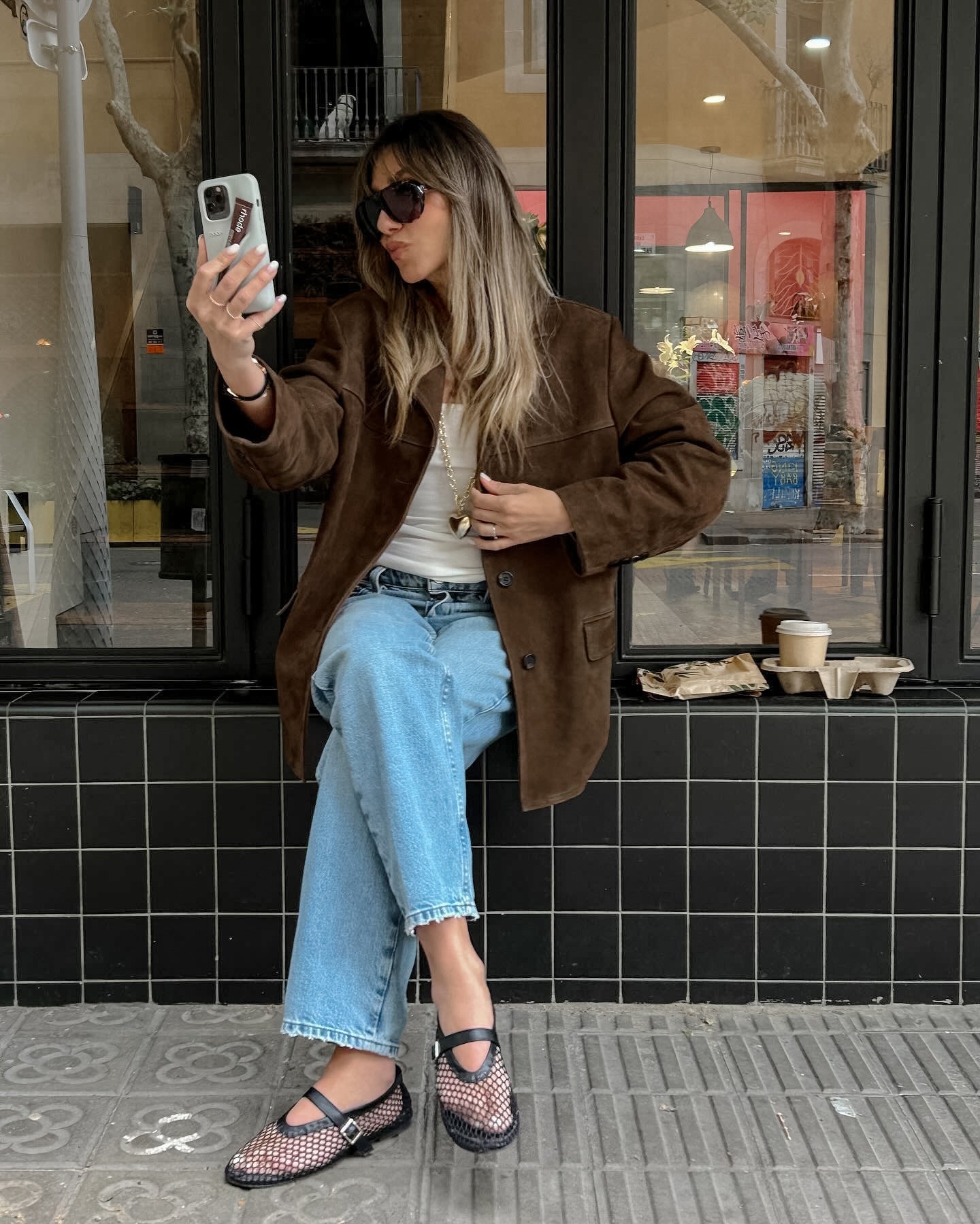 Suède Chic | Mezistranné sako
