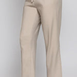 Kalhoty Mira Cotton Twill Blend na každý den - Taupe