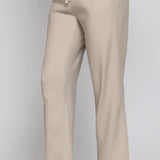 Kalhoty Mira Cotton Twill Blend na každý den - Taupe