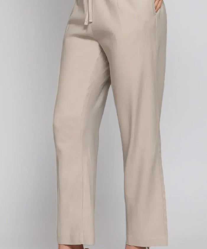 Kalhoty Mira Cotton Twill Blend na každý den - Taupe