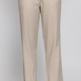 Kalhoty Mira Cotton Twill Blend na každý den - Taupe