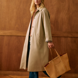Clara | Nadčasový dámský trench coat s klasickým límcem a zapínáním na knoflíky